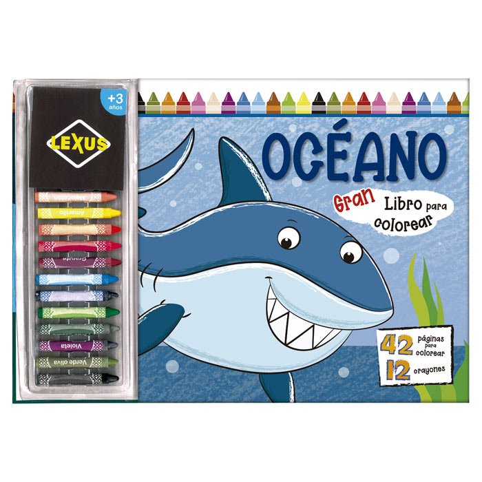 Libro Del Espacio Para Colorear Con Crayones Para Niños LEXUS