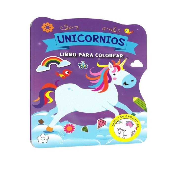 Libro Colores y Pegatinas Dinosaurios y Unicornios 1 De Varios Autores -  Buscalibre