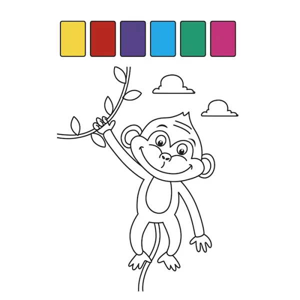 Mi primer libro colorear 1 año +, Animales: libros para colorear