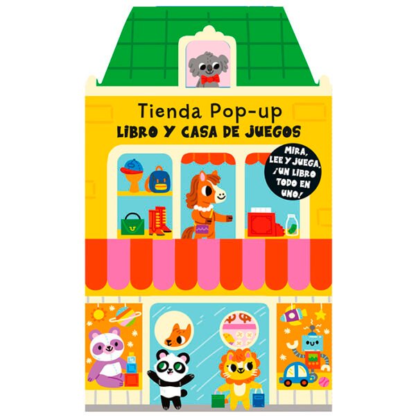 Tienda Pop Up: Libro y casa de juegos