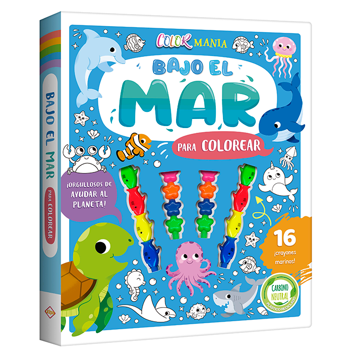 Oceano Libro de Colorear: Animales marinos para colorear para niños de 4 a  8 años (Spanish Edition)