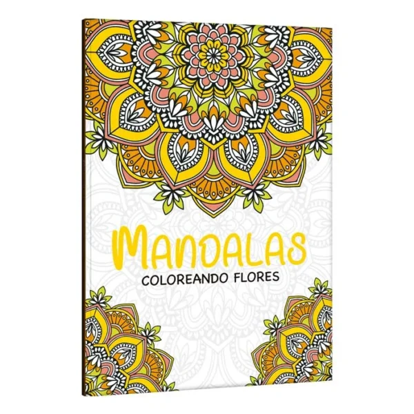 Libro Mandalas Coloreando Flores