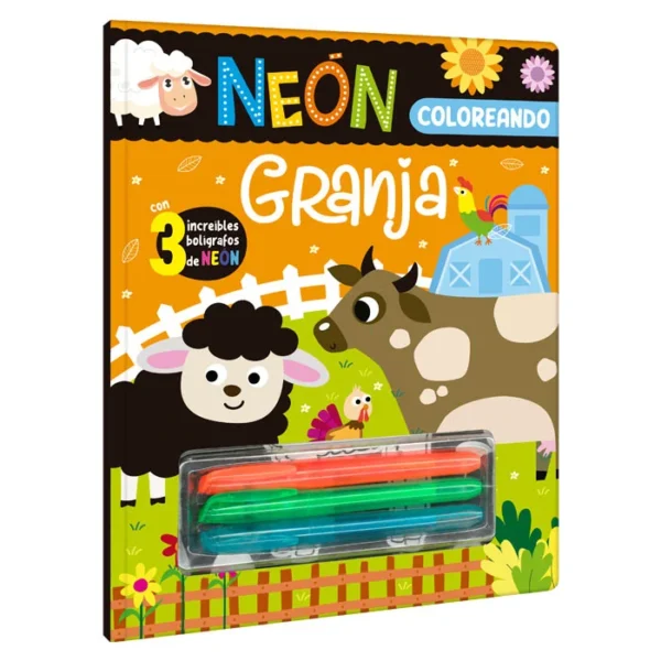 Neón Coloreando - Granja